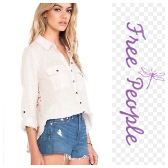 Free People Tops - Free People Party in the Back Woven